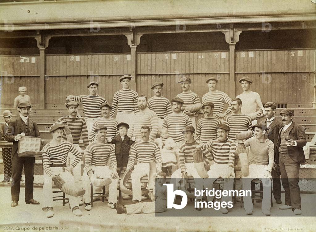 A baseball team, Buenos Aires, 1890 (print on double-weight paper)