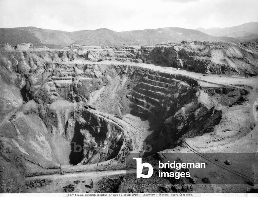Detail of the Cungianus excavation, in the Monteponi mine, Sardinia.