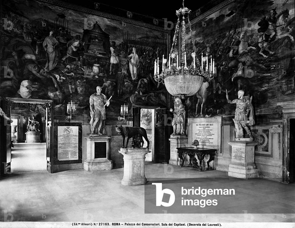 The Hall of the Captains in the Palazzo dei Conservatori in Rome, in Lazio