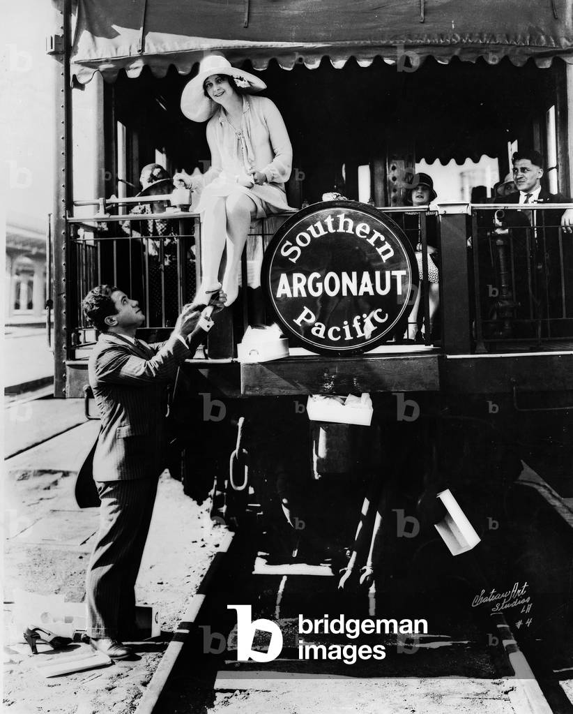 Salvatore Ferragamo visiting the United States