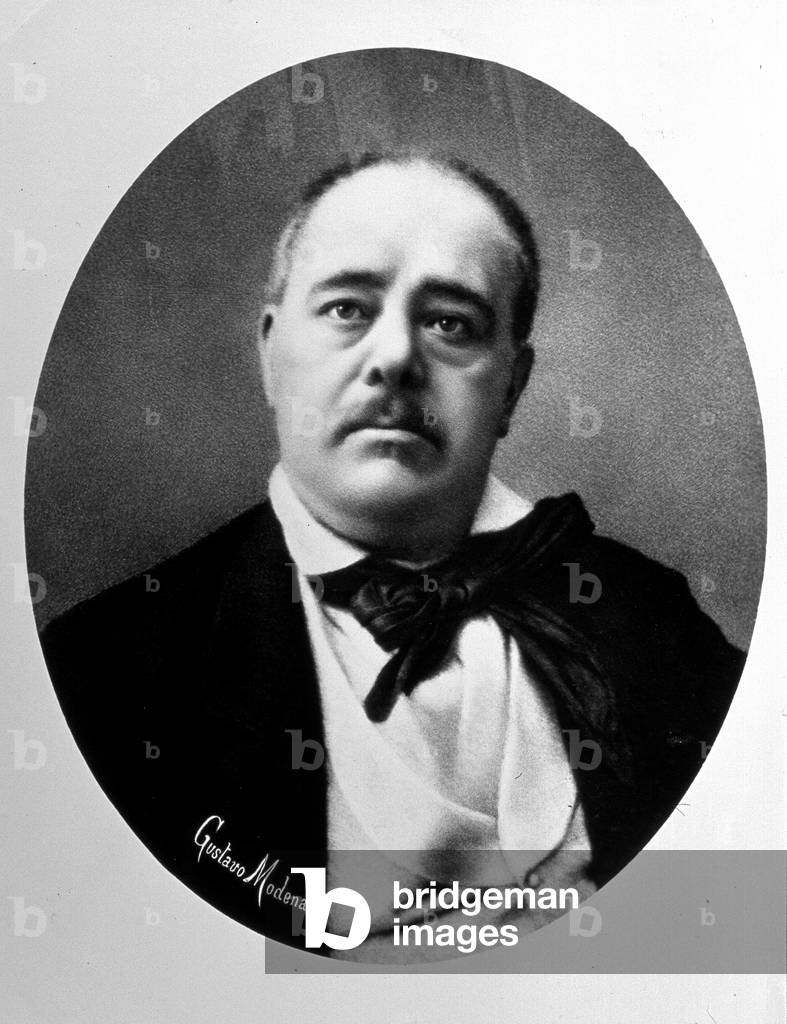 Half-length portrait of the actor Gustavo Modena