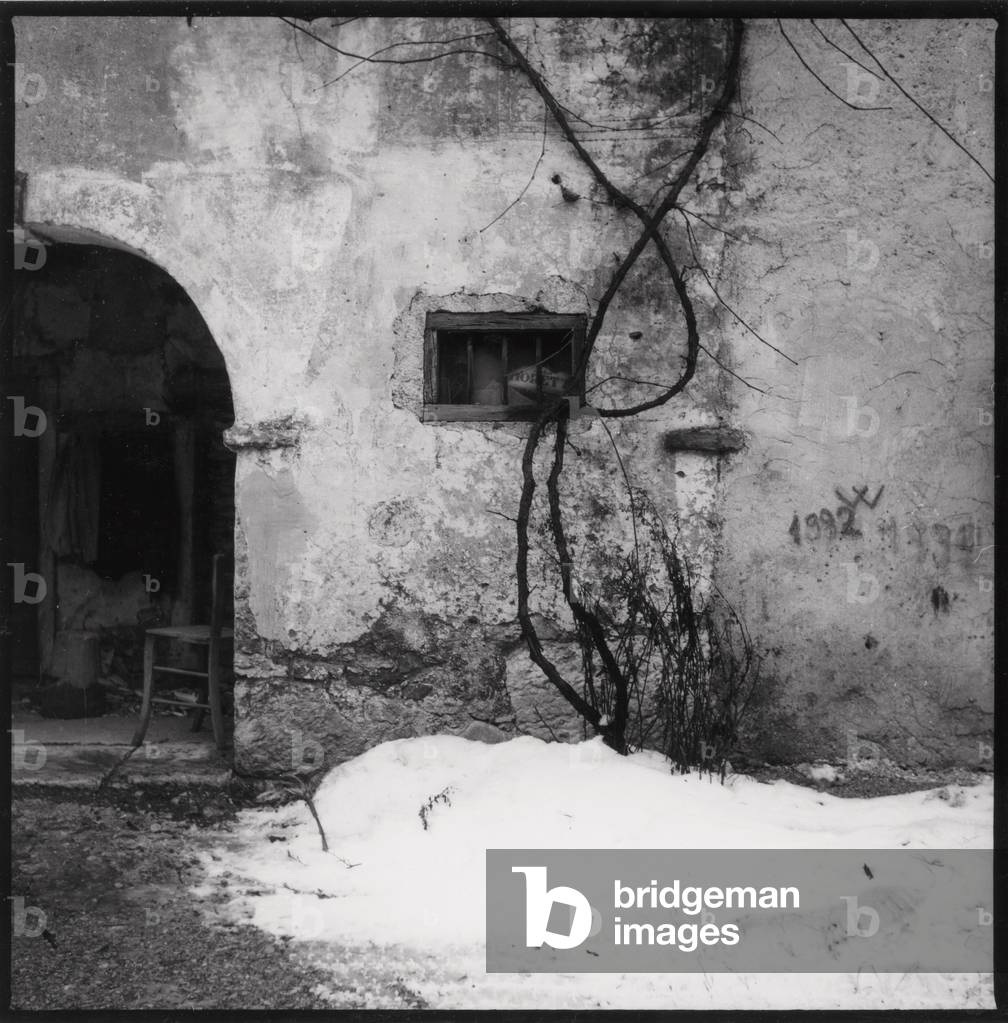 The wall of a house in Valcellina, Pordenone