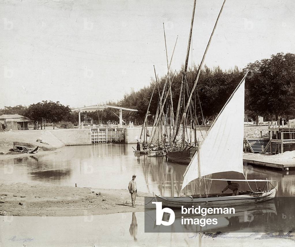 Little boats in the port of Ismailia, Suez Canal