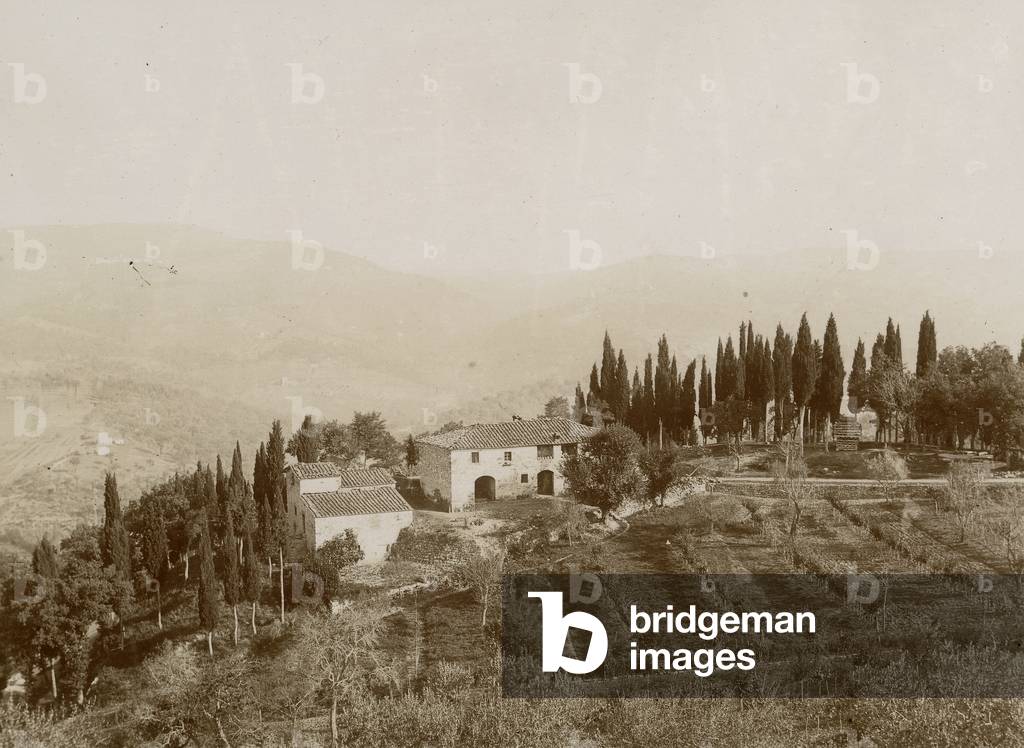 View of farm of Vignavecchia, Radda in Chianti, Siena