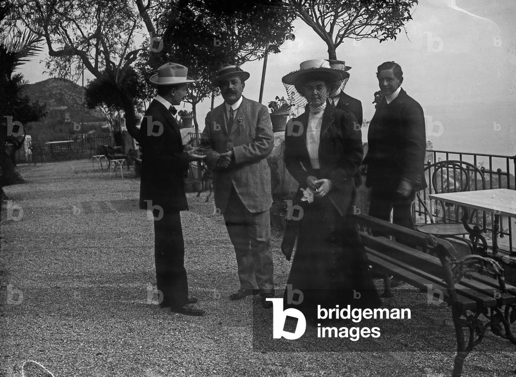 Group portrait in a panoramic terrace