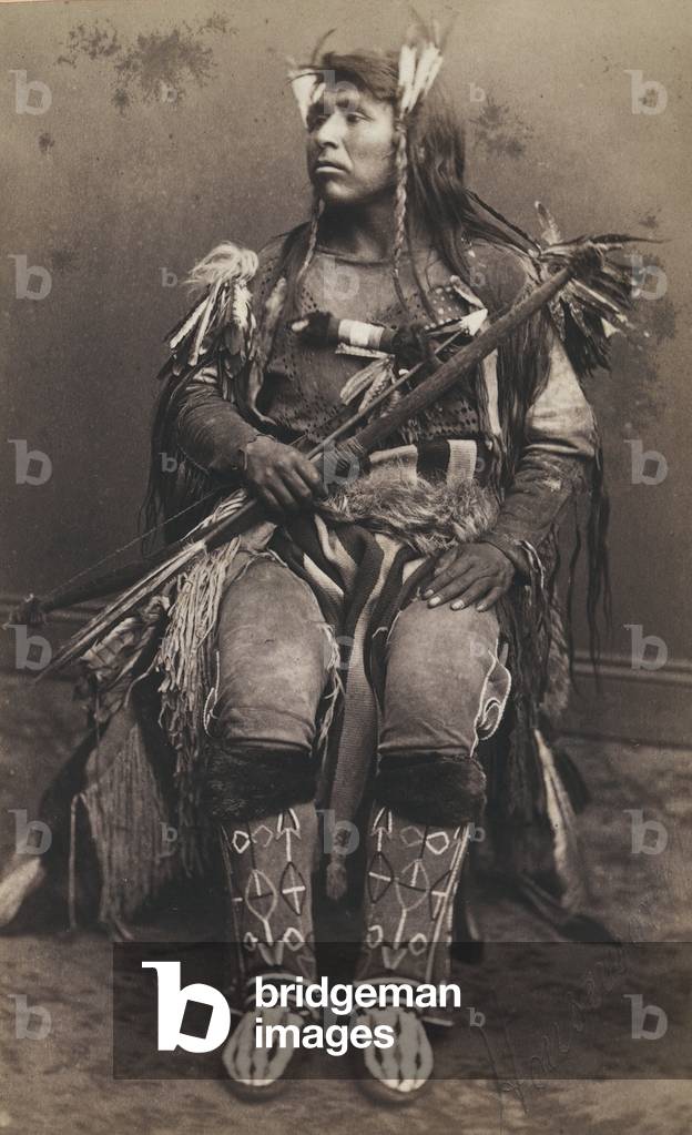 Young Indian in traditional clothing, 1870 (print on double-weight paper)