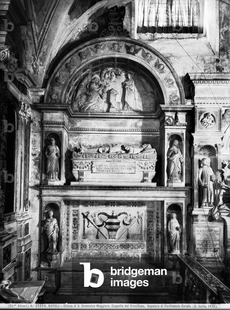 Tomb of Francesco Carafa, inside the Cappellone del Crocifisso, church of San Domenico Maggiore, Naples