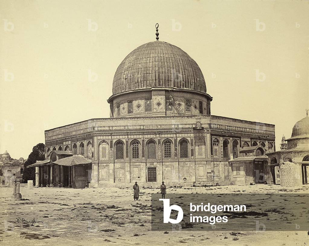 The Dome of the Rock in the Mosque of Omar, Jerusalem