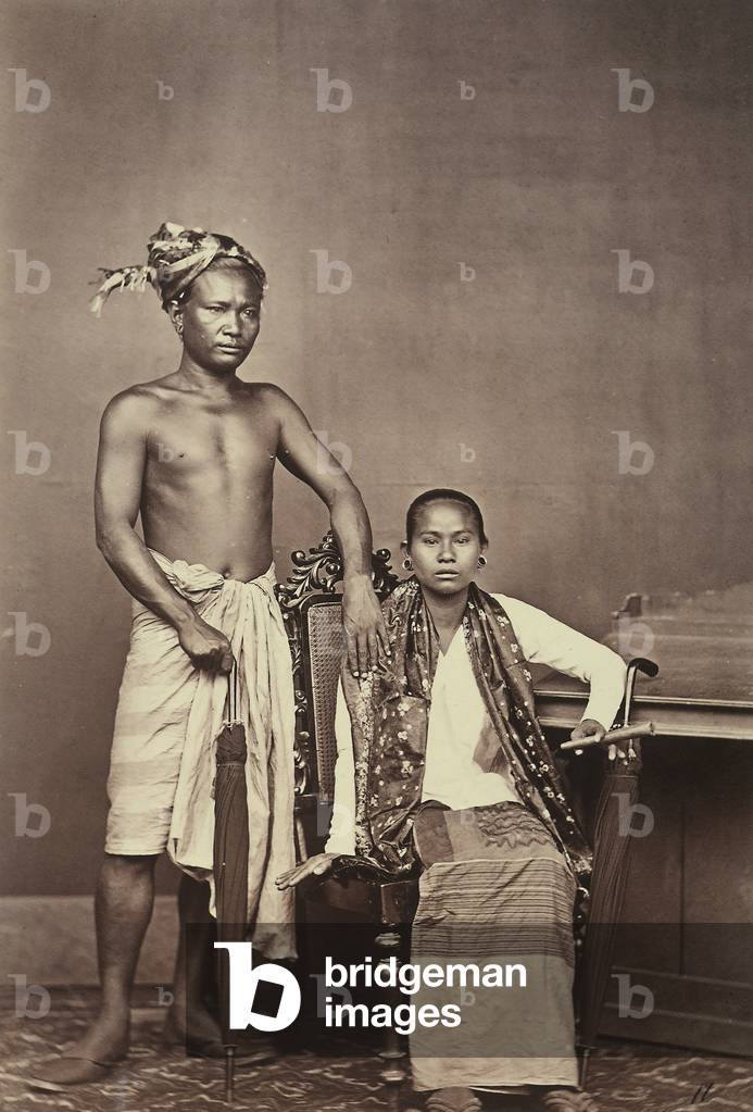 A souvenir of Odoardo Beccari's journeys: portrait of two Burmese boys in Rangoon