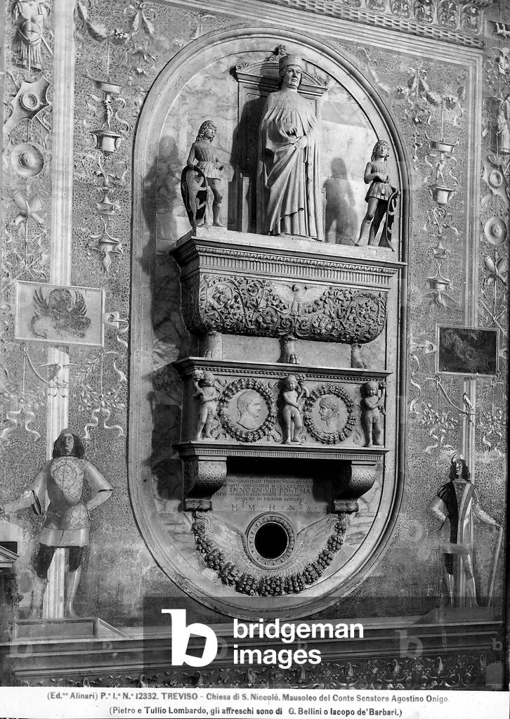 Diagonal view of the Mausoleum of Count Senator Agostino Onigo in the Church of S. Niccolò in Treviso
