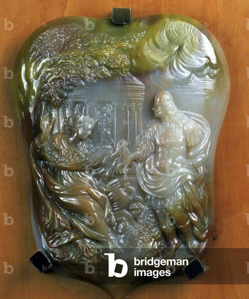 Cameo depicting the Granduke Cosimo III de' Medici bringing peace to Tuscany