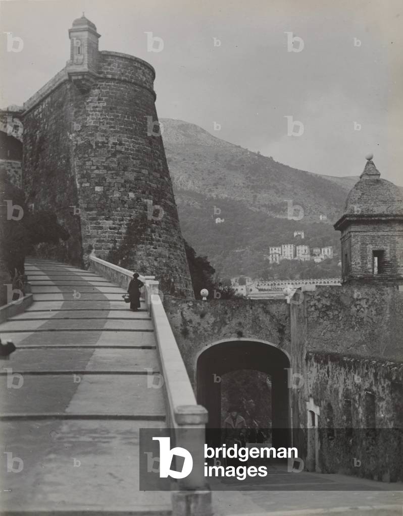 View of Monaco, 1910 (b/w photo)