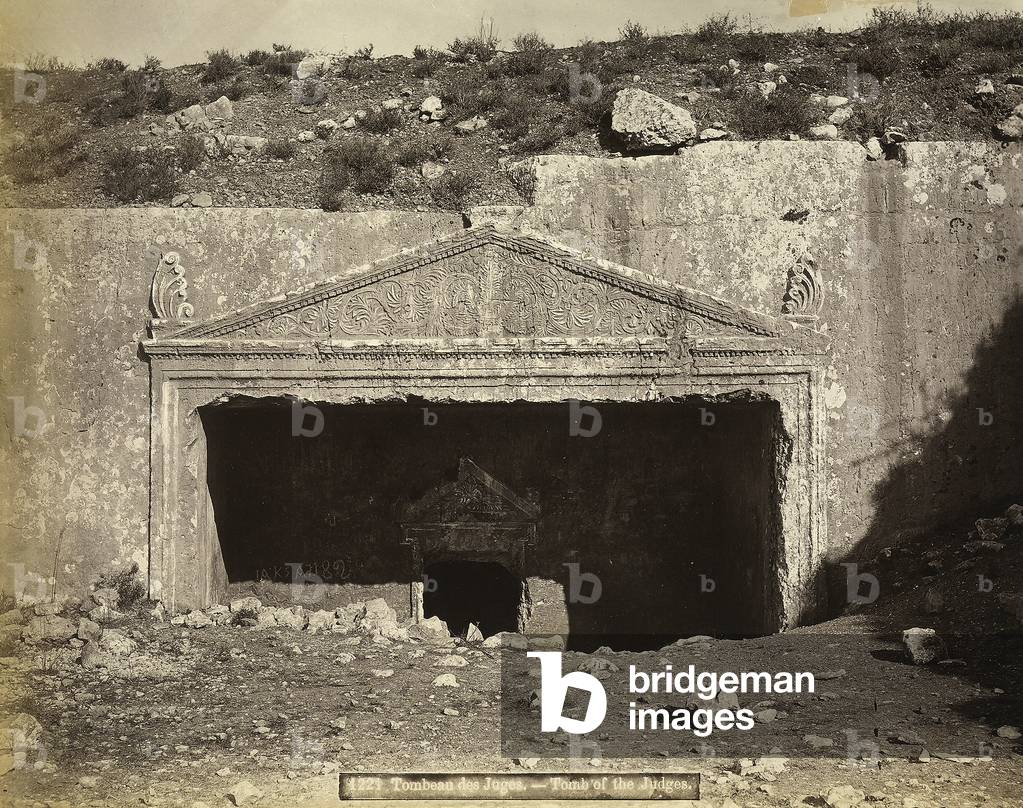 Entrance to the tomb of the Judeans, in Jerusalem