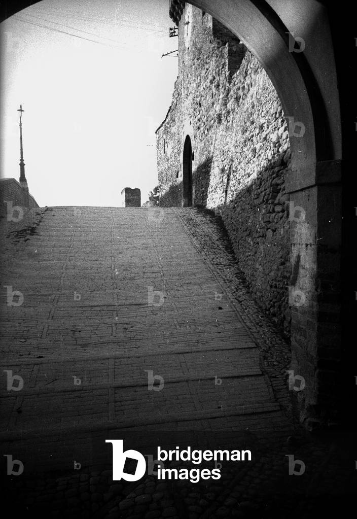View of the St. Augustine's Gate in Montefalco, Perugia