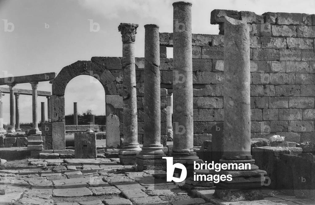 Market of the archaeological site, Leptis Magna