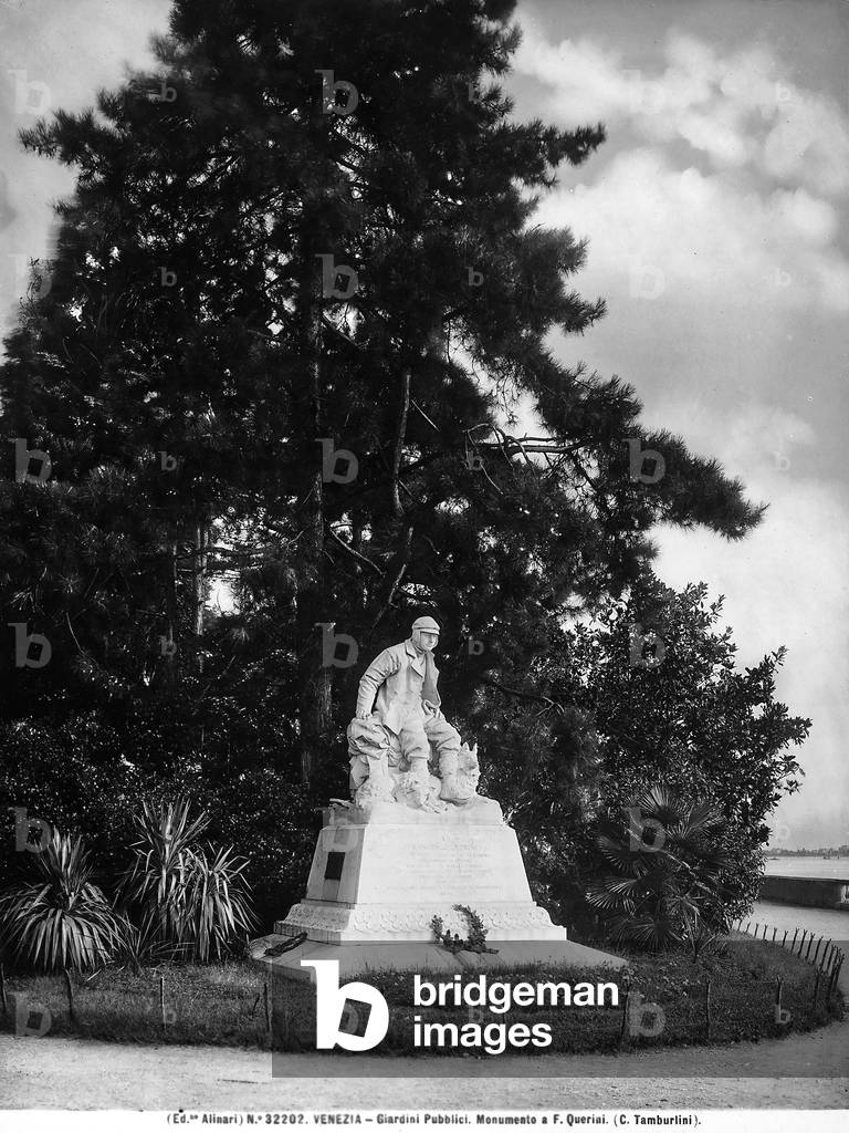 Monument to F. Querini; by C. Tamburlini, in the public gardens of Venice, Veneto