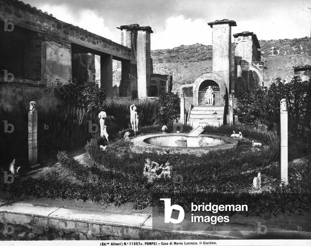 The garden at the House of Marco Lucrezio, Pompei