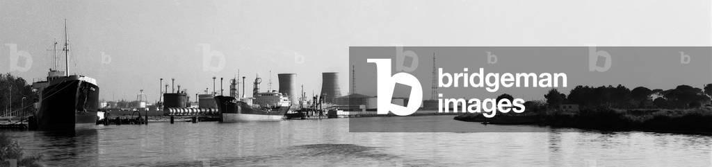 SAROM factory. External view of the refinery, 1960 - 1970 (photo)