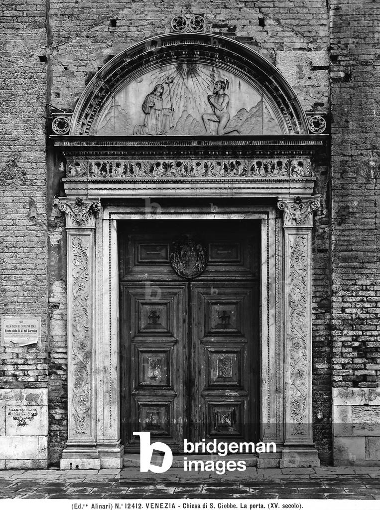 Doorway of the church of San Giobbe in Venice