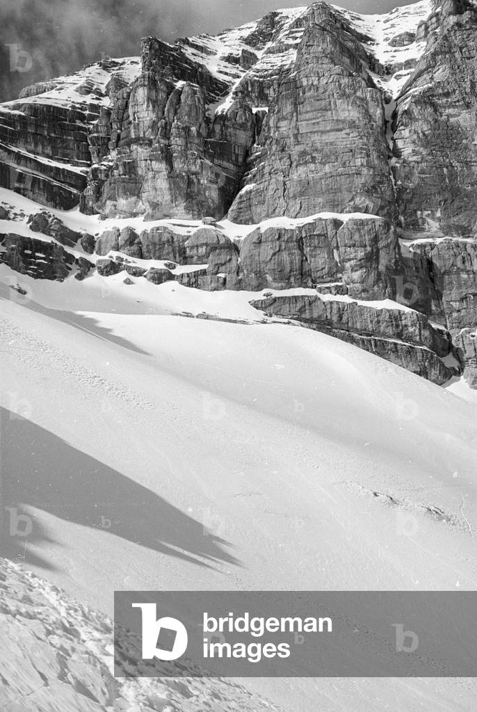 Snowy mountain landscape, Cortina d'Ampezzo
