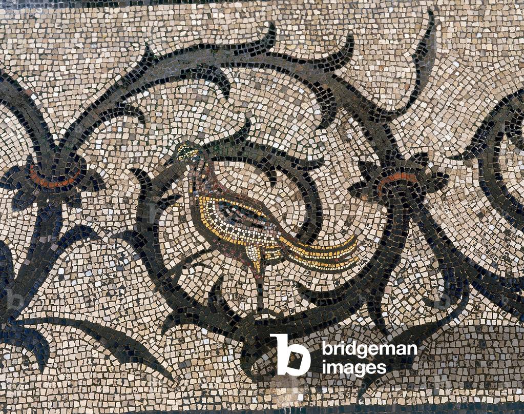 Detail of floor of the early Christian Basilica of Aquileia, Udine