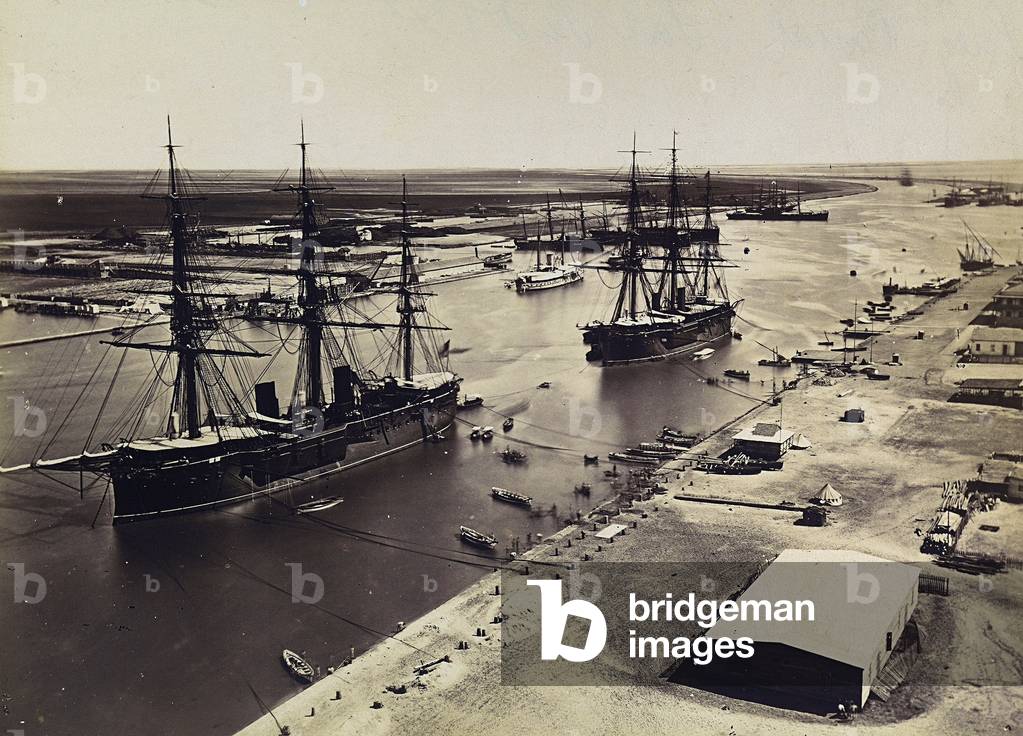 The Suez Canal at Port Said