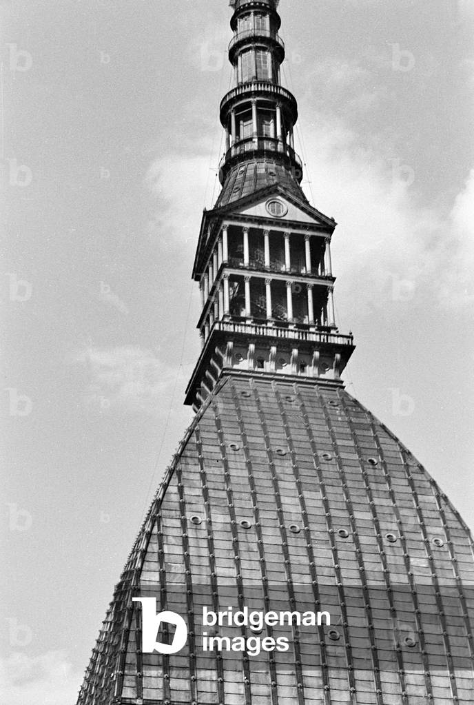 Detail of the Mole Antonelliana in Turin