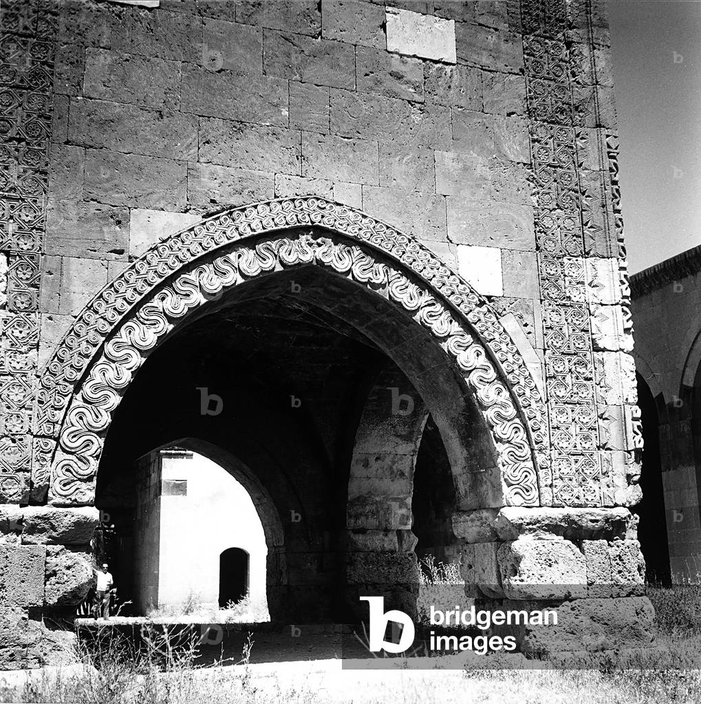 Detail of the oratory of the Caravanserai in Sultanhani, near Kayseri