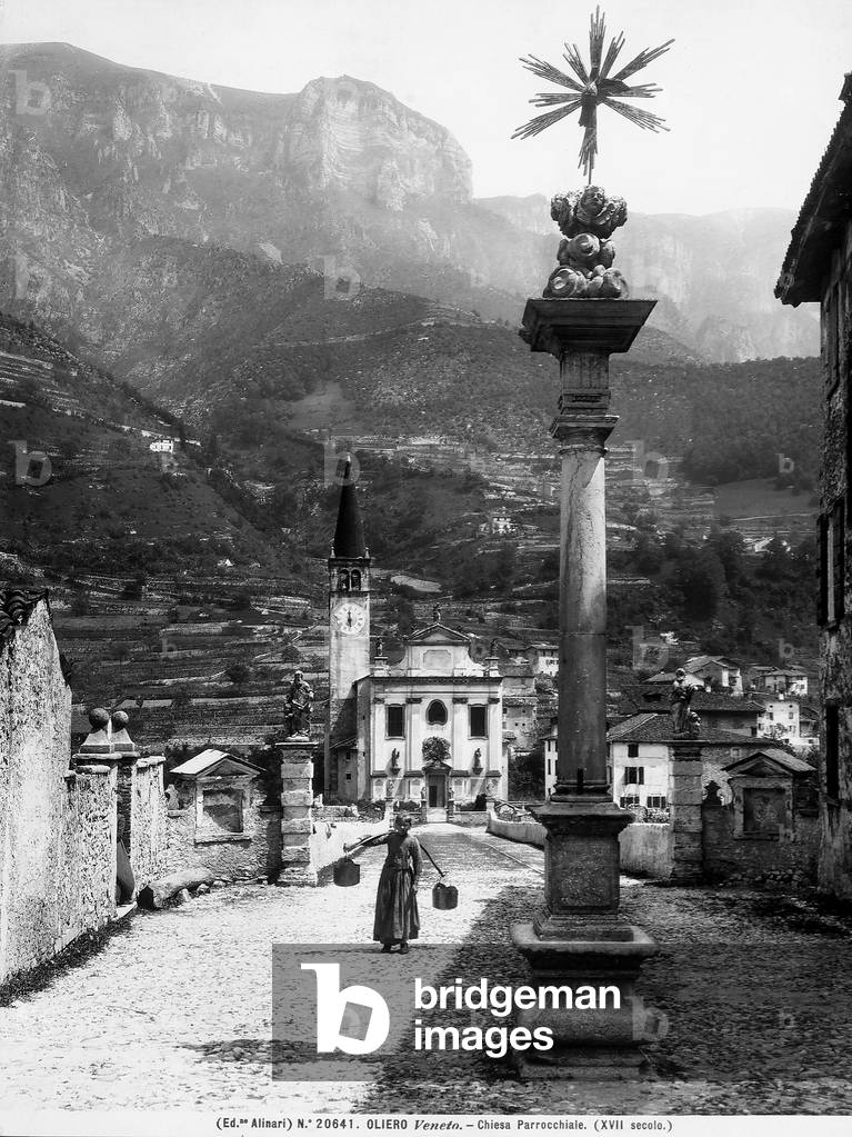View of the Parish Church of Oliero.