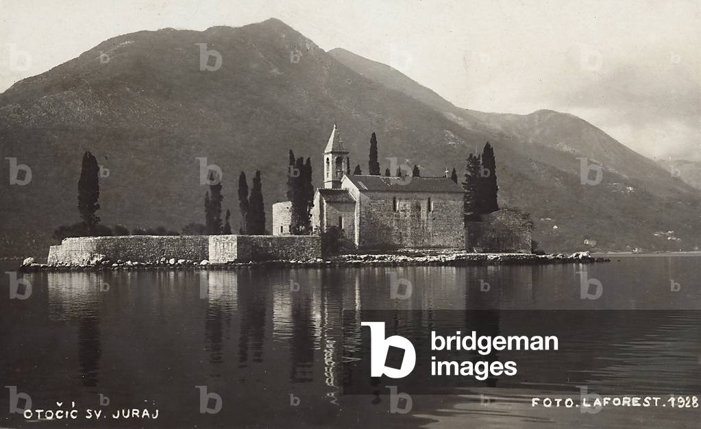 The Church of St. George in Perast, Montenegro