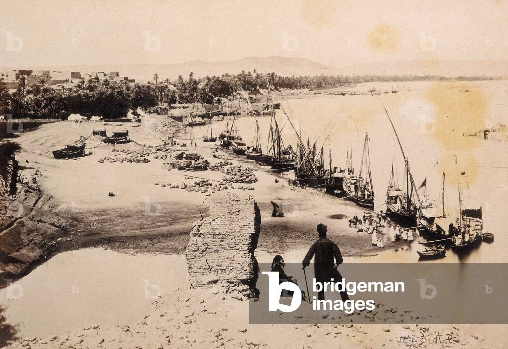Aswan, 1857 (b/w photo)