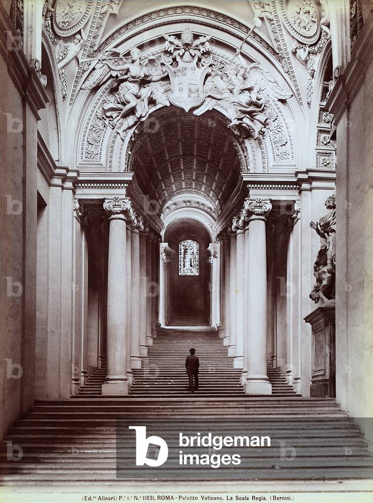 The Royal Staircase created by Bernini in the Palazzo Vaticano