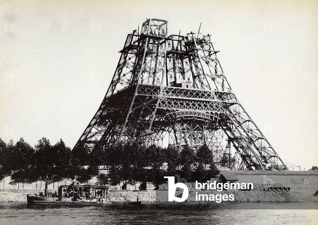 Construction of the Eiffel Tower.
