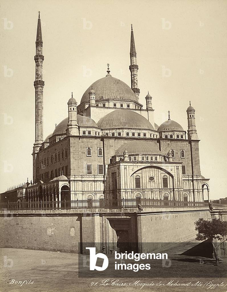 The Mosque of Muhammad Ali, known as the Alabaster Mosque, in Cairo, Egypt