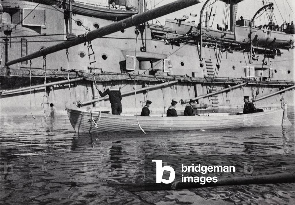 Sailors on the boat, Corfu
