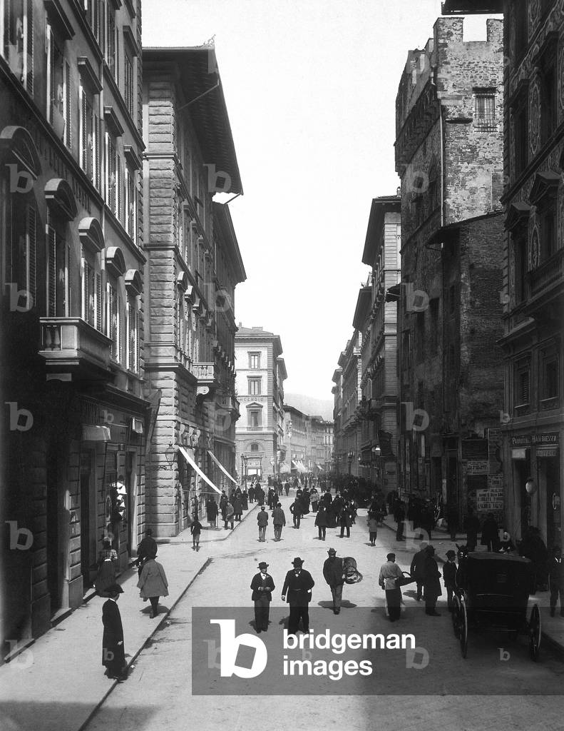 View of Via di Calimala in Florence