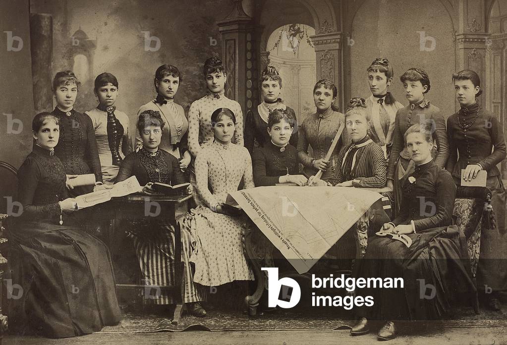 Pupils from a school in the German fashion