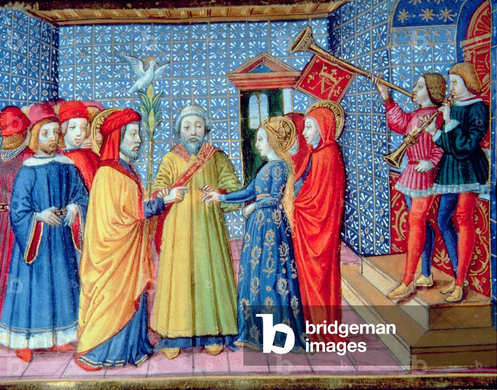 Fol.33v Marriage of Mary and Joseph (vellum)