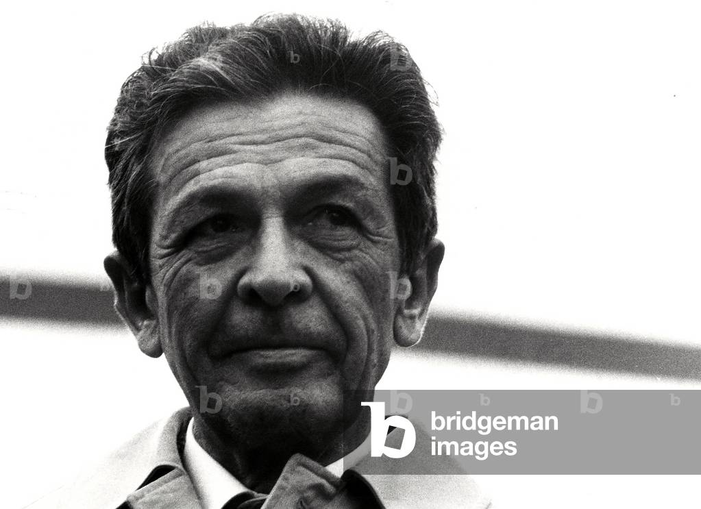 Close-up of the politician Enrico Berlinguer.