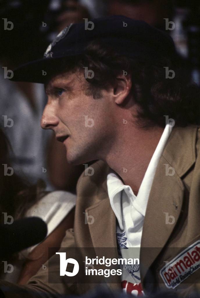 The Austrian Formula 1 racing driver Niki Lauda