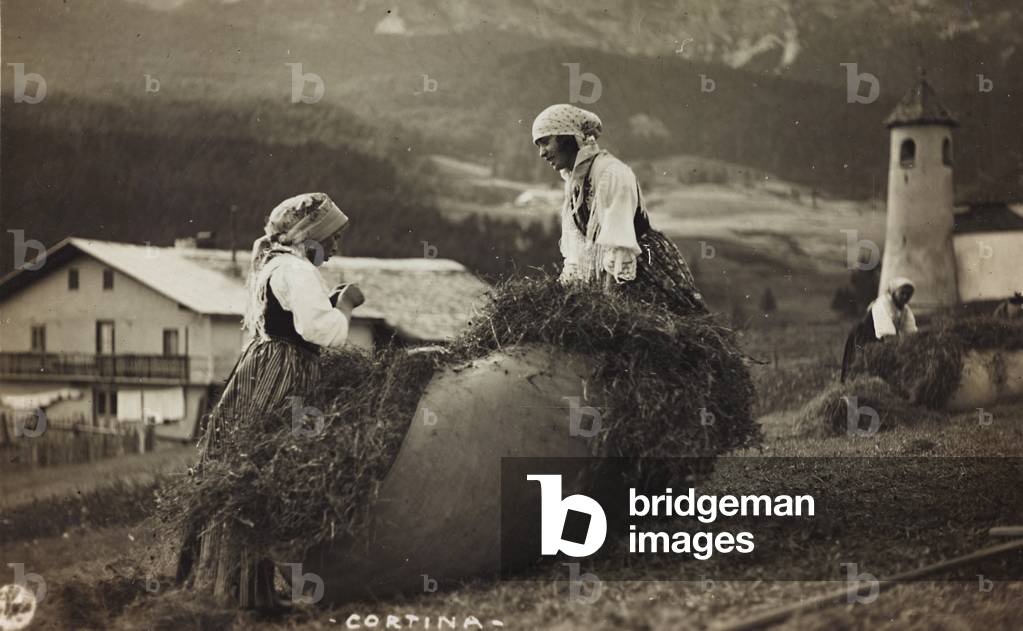 Portrait of women farmers, Cortina d'Ampezzo, Belluno