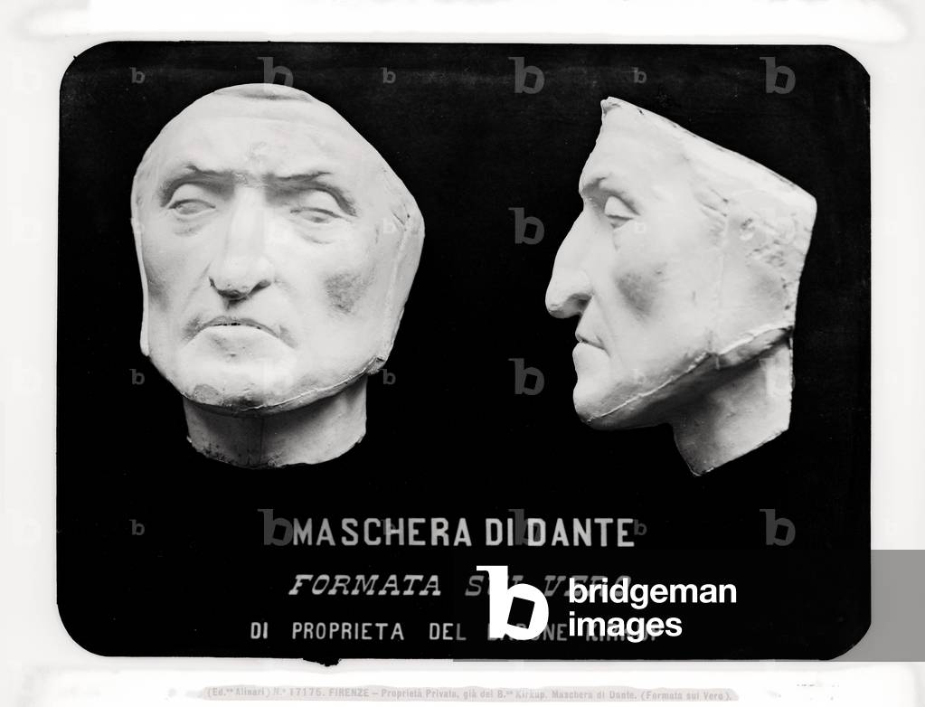 Funerary mask of Dante, once belonging to Baron Kirkup, now in the Palazzo Vecchio, Florence