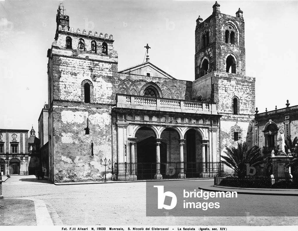 The façade of the cathedral of Monreale