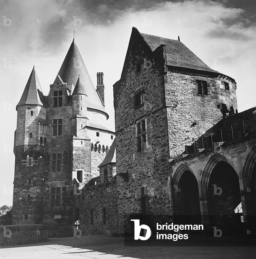 Interior of the fortress of Vitré in Brittany