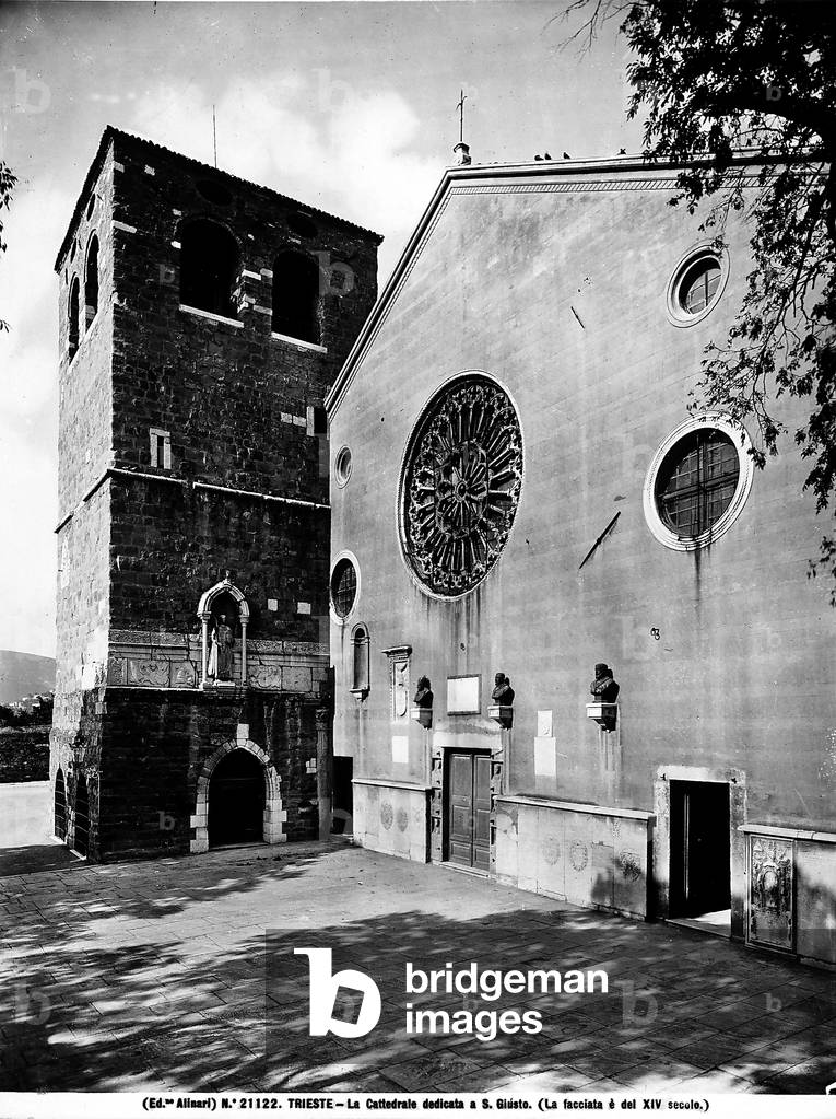 The cathedral of San Giusto on the homonymous hill in Trieste