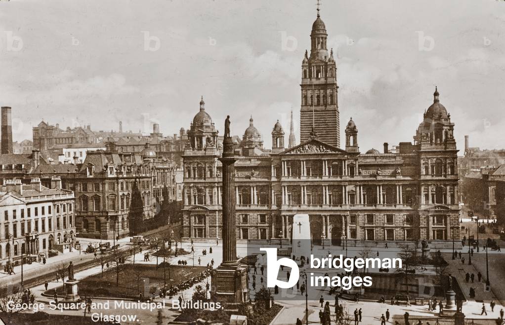 View of George Square in Glasgow