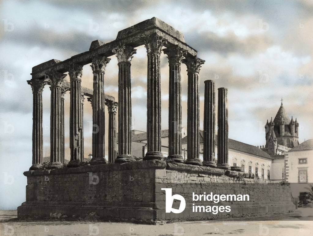 The Temple of Diana in Evora, Portugal