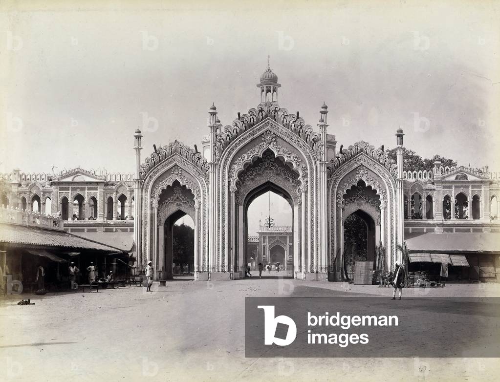 The Hussainabad Gate in Lucknow, in the Uttar Pradesh region of India