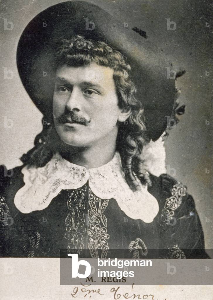 Half-length portrait of the tenor Regis in stage costume