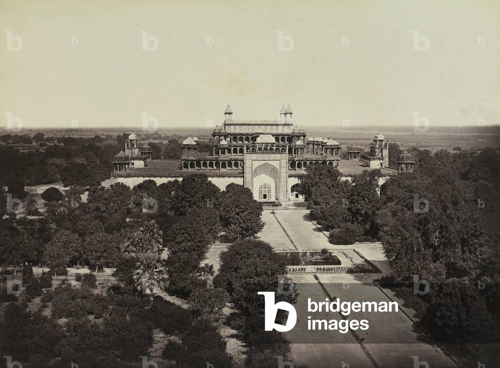 A souvenir of Odoardo Beccari's journeys: the Tomb of emperor Akbar in Sikandra, near Agra, India